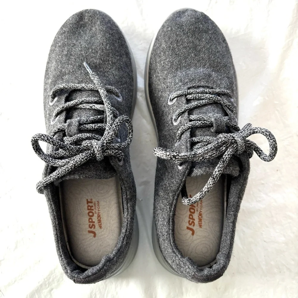 Jsport by Jambu Jsport Sparrow Crane Gray Lace-Up Sneakers SZ 9.5 M Worn 1X